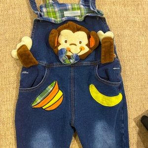 2T monkey overalls